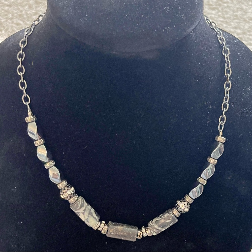Boho style beaded necklace